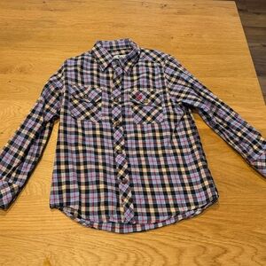 Barbour Boys S (6/7) Multicolor Plaid Button Down Shirt